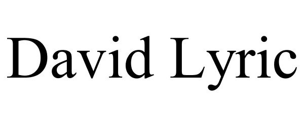  DAVID LYRIC