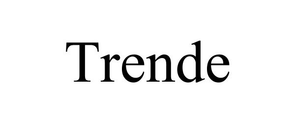 Trademark Logo TRENDE