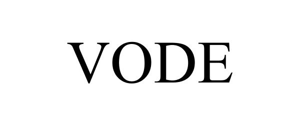 Trademark Logo VODE