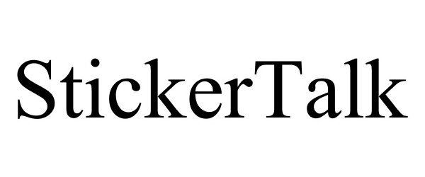 Trademark Logo STICKERTALK