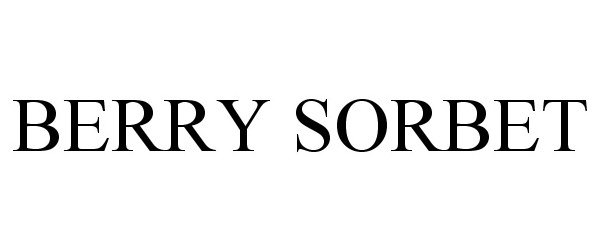 Trademark Logo BERRY SORBET
