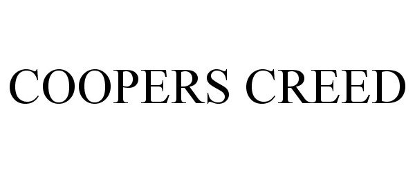 Trademark Logo COOPERS CREED