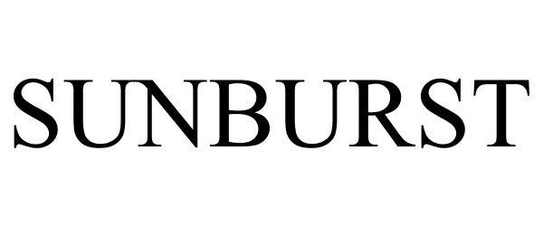 Trademark Logo SUNBURST