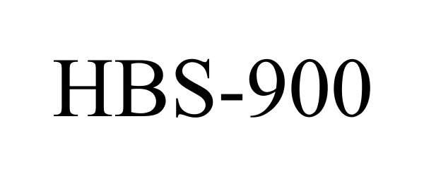 Trademark Logo HBS-900