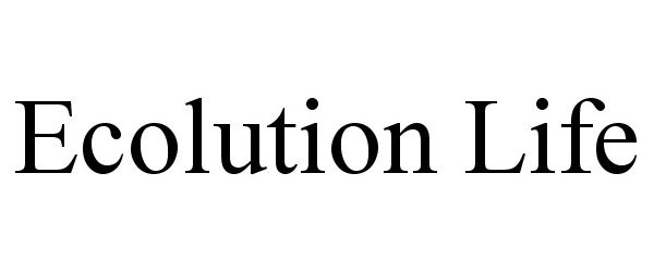 Trademark Logo ECOLUTION LIFE