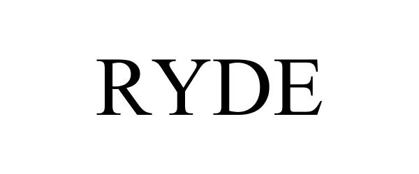 Trademark Logo RYDE