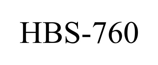 Trademark Logo HBS-760
