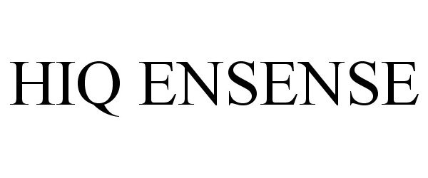 Trademark Logo HIQ ENSENSE