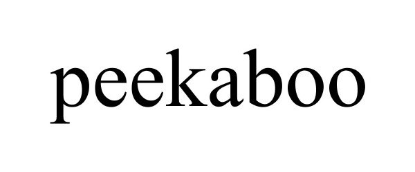 Trademark Logo PEEKABOO