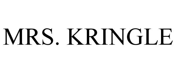 Trademark Logo MRS. KRINGLE