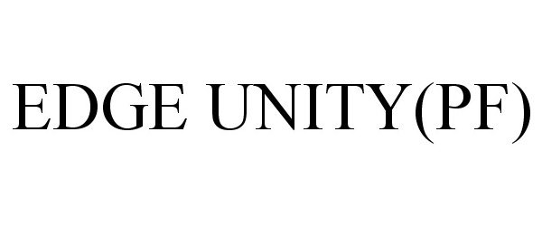 Trademark Logo EDGE UNITY(PF)
