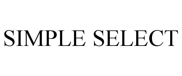 Trademark Logo SIMPLE SELECT
