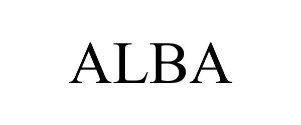 Trademark Logo ALBA