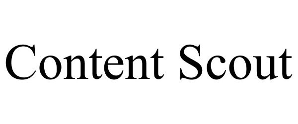 Trademark Logo CONTENT SCOUT