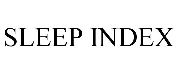 Trademark Logo SLEEP INDEX