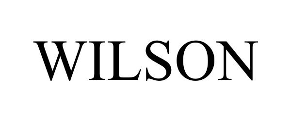 Trademark Logo WILSON