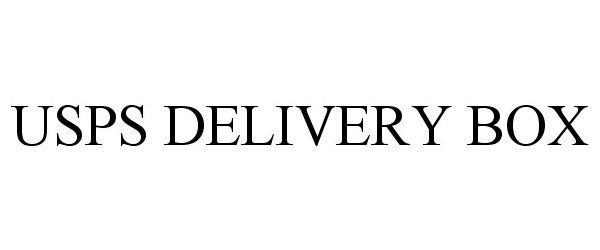Trademark Logo USPS DELIVERY BOX