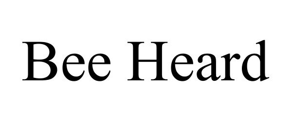 Trademark Logo BEE HEARD