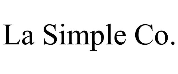 Trademark Logo LA SIMPLE CO.