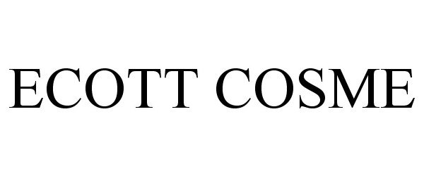 Trademark Logo ECOTT COSME