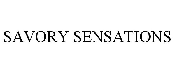 Trademark Logo SAVORY SENSATIONS