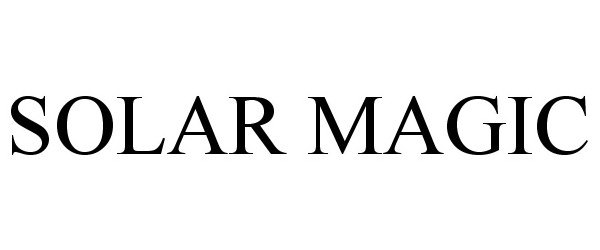 Trademark Logo SOLAR MAGIC