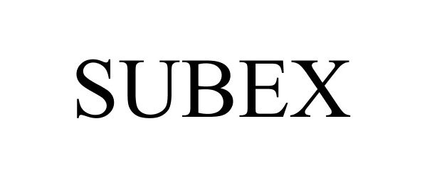 Trademark Logo SUBEX