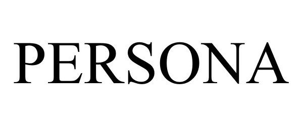 Trademark Logo PERSONA