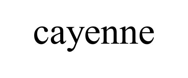 Trademark Logo CAYENNE