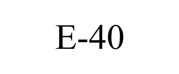 Trademark Logo E-40