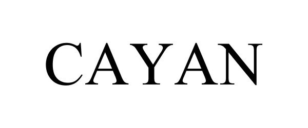 Trademark Logo CAYAN