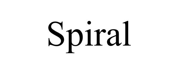 Trademark Logo SPIRAL