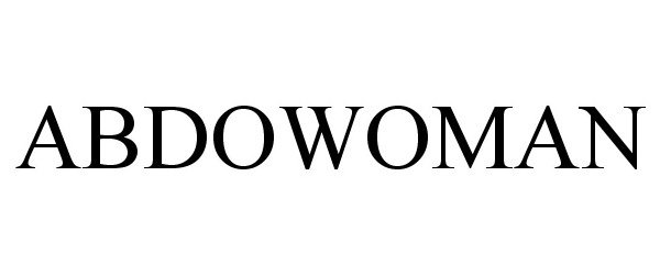 Trademark Logo ABDOWOMAN