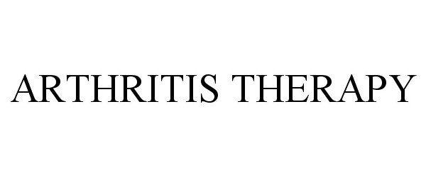 ARTHRITIS THERAPY