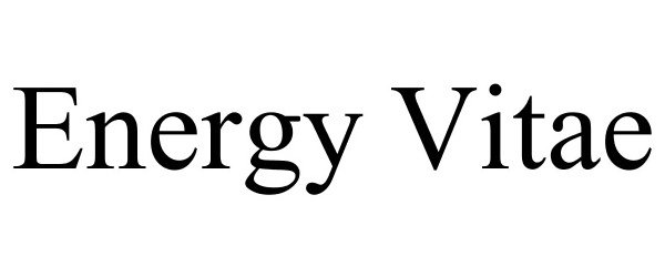 Trademark Logo ENERGY VITAE