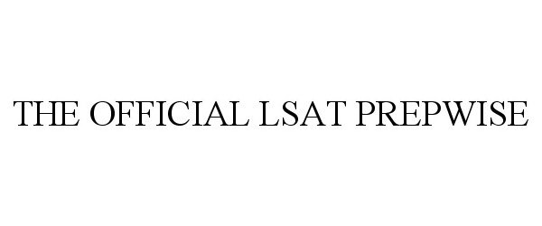 Trademark Logo THE OFFICIAL LSAT PREPWISE