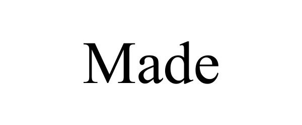 Trademark Logo MADE