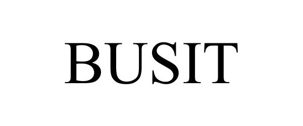 Trademark Logo BUSIT