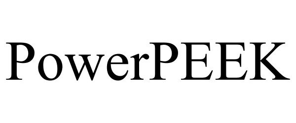 Trademark Logo POWERPEEK