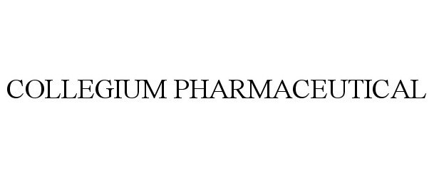  COLLEGIUM PHARMACEUTICAL