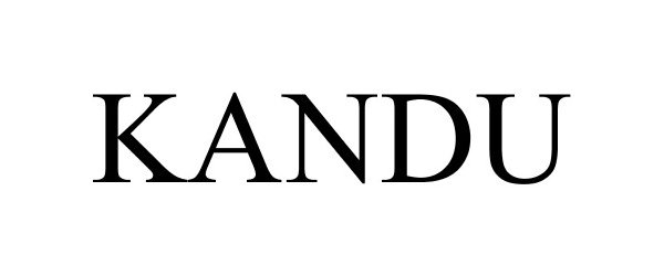 Trademark Logo KANDU