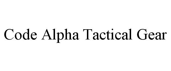  CODE ALPHA TACTICAL GEAR