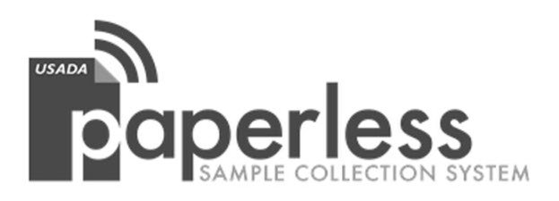 Trademark Logo USADA PAPERLESS SAMPLE COLLECTION SYSTEM