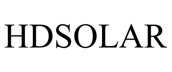 Trademark Logo HDSOLAR