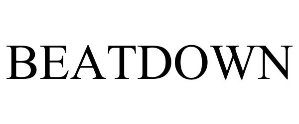 Trademark Logo BEATDOWN