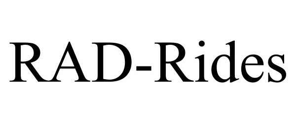Trademark Logo RAD-RIDES