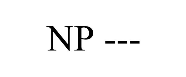 Trademark Logo NP ---