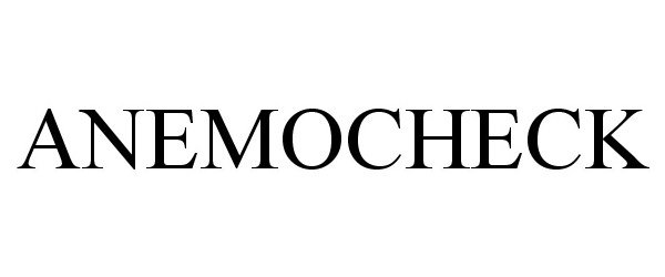 Trademark Logo ANEMOCHECK