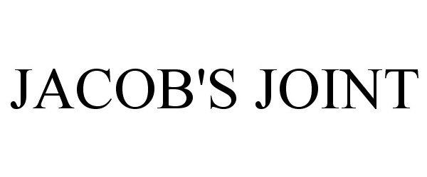 Trademark Logo JACOB'S JOINT