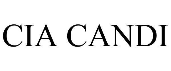 Trademark Logo CIA CANDI